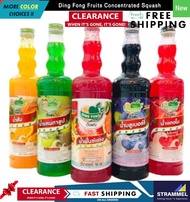 [100% Authentic] Ding Fong Food HALAL Concentrated Squash 760 ML Fruits Pulp Syrup Mixes Cordial Kordial Drinks [Ready Stock]
