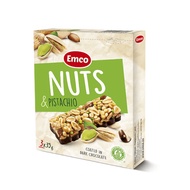 CEREAL Emco Nuts & Pistachio Coated In Dark Chocolate Bar (105g) EURO SNACKS