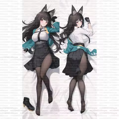 Zenless Zone Zero Hoshimi Miyabi pillowcase Double-Side short plush pillowcase Dakimakura Pillow Cov