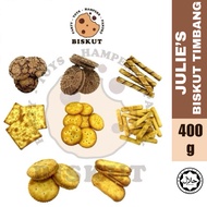 Biskut Timbang 400G/Julie's Biskut Love Letter/Peanut Butter/Finger Lemon/Choco More/Chip Choco/Chee