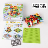 [ABC] READY Mainan Edukasi Anak Run Marble Block Balok Susun