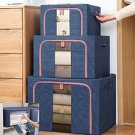 Foldable storage box cationic fabric storage 24L/72L/110L stackable storage box clothing storage box