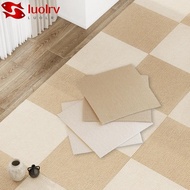 LUOLRV Rug Carpet Tiles, Anti Slip Soft Carpet Floor Tiles Sticker, DIY 40x40cm Peel and Stick Self 
