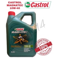 ♧READY STOCK 10W40 4L Castrol Magnatec FeelMe  semi synthetic engine oil (4 liter) for Proton,Perodua,Toyota,Honda➳
