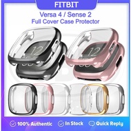 Fitbit Versa 4 / Sense 2 / Versa4 / Sense2 Sarung Full TPU Built‐in Screen Protector Cover