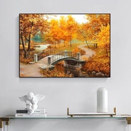 Diy Forest Tree Dot Sticker Painting 5d Painting Natural Scenery Combination C6i0