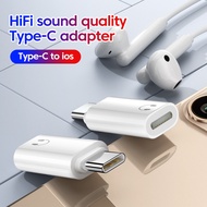 USB-C to L Headphone Adapter Female to USB-C Male AUX Audio Converter with Voice Call