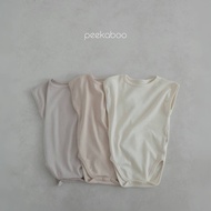 Peekaboo Round Neck Modal Cotton Short-Sleeved Butt Clothes [Ready Stock Next Day Arrival] Baby Clot
