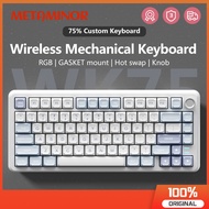 WEIKAV WK75 75% Wireless Mechanical Keyboard Bluetooth 2.4g Wried Hot Swap RGB Keyboard for Laptop