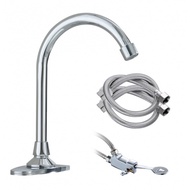 GHBathroom_Mall Verno ชุดก๊อกเหยียบทองเหลือง พร้อมสายน้ำดีสเตนเลส 304 2 เส้น รุ่น FV-715 ร้านค้าเเนะ