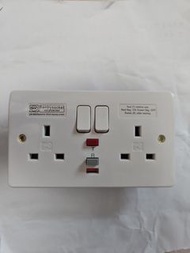 MK 13A两位開關漏電保護插座