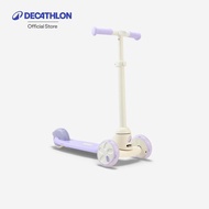 Decathlon Kids' 3-Wheeled Scooter B500 Trottinette Enfant 3 Roues B500-White