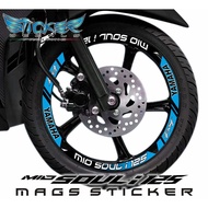 mio Soul i 125 Mags Sticker Decals