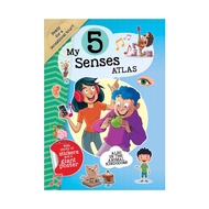 Five Senses Atlas Activity Book with Stickers To Learn About Human & Animal Senses For Kids