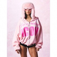 Y2K Aesthetic Oversized Statement Hoodie With Sassy Text Print Full-Zip Sweatshirt Winter Statement 