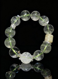 Crystal.EAA 設計款水晶手鏈 晶澗竹 綠千層幽靈 白幽靈 白水晶