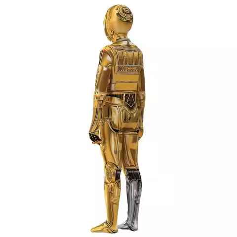 Robot C3PO Costume Children's loween Cosplay Science Fiction Performance Clothes Set Anime Works of 