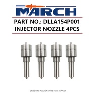 4pcs Diesel Fuel Injector Nozzle Tip DLLA154P001 for ISUZU Elf Trooper MU Rodeo JMC FOTON 4JB1 4JB1T