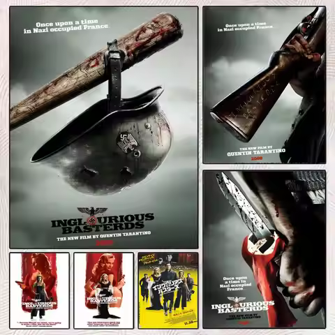 C-Classic War Movies Inglourious Basterds Poster Art poster movie mural family childrens room wall d