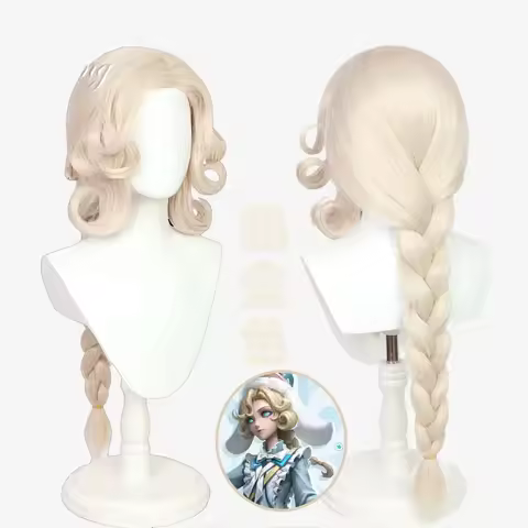 Game Identity V Joseph Desaulniers Cosplay Wig Long Milk gold color Hair Halloween party cosplay wig