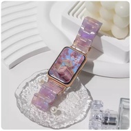 Dreamy Color Resin Watch Strap For Huawei Watch Fit 2 Strap Huawei Fit Wristband Simple Huawei Fit Strap Replacement Huawei Fit2 Strap Smart Watch Strap Huawei Watch Fit Strap