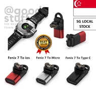 [SG FREE 🚚] Type C/Micro USB/IOS Female to 4pin Charging Adapter for Garmin Fenix 7/7S/7X/6/6S/6X/5/