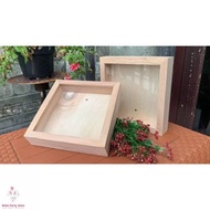 Plain wooden frame 3D frame size 20x20 20x30 25x20 super thick quality with glass