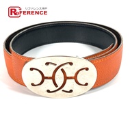 愛馬仕雙H標誌扣皮帶