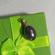 mặt dây chuyền ngọc trai akoya chuôi mạ vàng