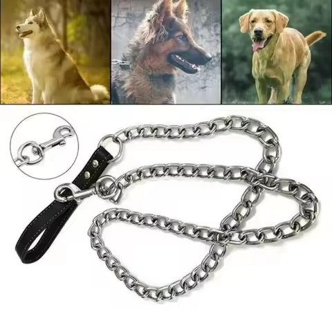 Slave Restraint Dog Leash Anti-Bite Collar Lead Rope Metal Chain BDSM Bondage Coupleas Flriting Adul