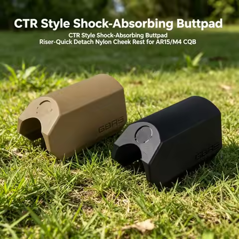 Quick Release Cheek Rest Riser Shock-Absorbing CTR Style Buttpad for AR15 M4 CQB Nylon Outdoor Acces