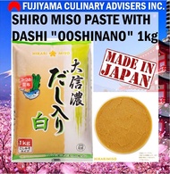 JAPANESE AUTHENTIC SHIRO MISO PASTE W/DASHI " OOSHINANO " 1kg