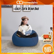 Lazy Sofa Bean Bag Fabric Sofa Beads Comfy Kerusi Sandar Lembut Fabric Kain Tebal Bean Bag