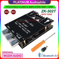 TPA3116 AMPLIFIER CLASS D BLUETOOTH 5.0 HIFI STEREO AMPLIFIER 2X 50W ZK-502C ZK-502T