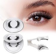 QUEWEL Magnetic Eyelashes 2 Pair Reusable Magnetic Eyelashes with Applicator No Glue Needed Eyelashe