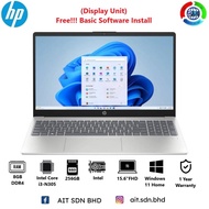 HP 15-fd0055tg 15.6"FHD Laptop Intel Core i3-N305 8GB 256GB SSD Intel W11 (Display Unit)