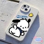 Silicone Pochacco Phone Case For OPPO A8 A31 A9 A5 2020 F9 Pro F7 A83 A1 R17 R15 Pro R15X R11S R11 Plus Pacha Dog Soft Cover Camera Protection Cute Dog Phone Cases