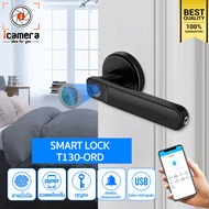 Smart Lock T130-ORD FingerPrint Key & App ล็อคประตูดิจิตอลอัจฉริยะ แบบสแกนลายนิ้วมือ กุญแจ แอพพลิเคช