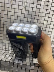 LED COB 太陽能USB雙充電模式八核手提電筒