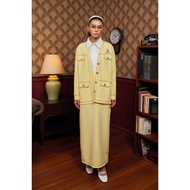 SHE DAZZLE Darla Cardigan Set In Butter Yellow