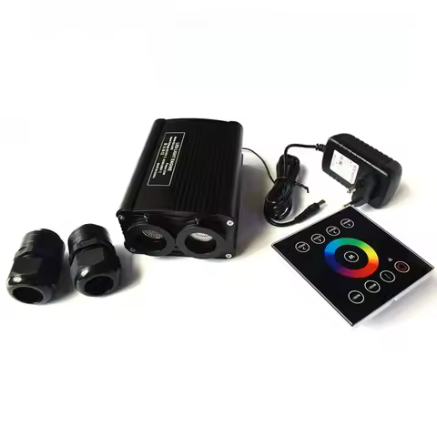 1X High Brightness RGBW LED 32W Fiber Optic Double Light Engine Driver With 2.4G Wireless Touch Cont