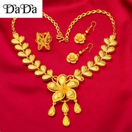 Emas 916 Gold Original Necklace Malaysia/Petal Necklace for Women/wedding Wedding Jewellery