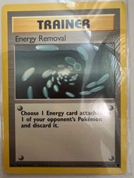 賣Ptcg英文版base set holo trainer card energy removal$20/1