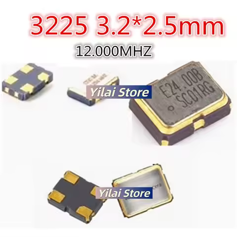 5PCS Passive chip crystal oscillator 2016 2.0 * 1.6mm 27M 30M 32M 25M 40M 48MHz 4-pin