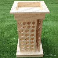 Essential Oil Essential Oil Hole Red Wine Storage 104 Packaging Box Collection Rack Wooden Display R