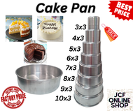 Cake Pan Heavy Duty Aluminum Cake pan/Tray, 0.4 Gauge, (3x3, 4x3, 5x3, 6x3, 7x3, 8x3, 9x3, 10x3), WA