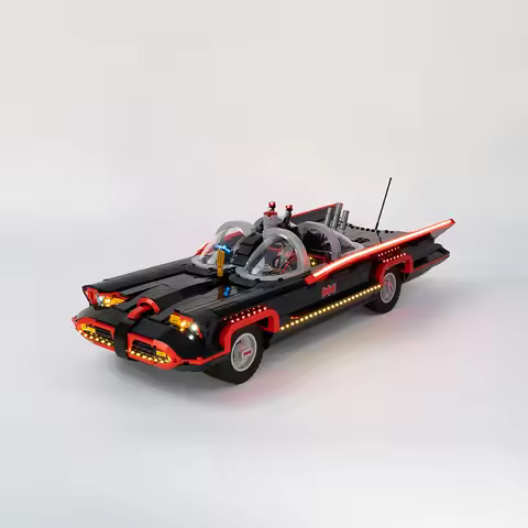 LED Light Kit for 76328 Batmaned The Classic TV Series Batmobile Model Building Blocks (Not Include 