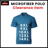 (Clearance) (8XL-14XL) PLUS SIZE Microfiber Polo T-Shirt/Jersey Polo T-Shirt/Polo Shirts/Baju Berkol