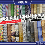 Tikar Getah 4.5 Kaki Alas Lantai & Meja/DIY-Hiasan/Lebar 137cm(4.5kaki)/0.30mm PVC Flooring Tebal/TG