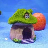 Moss Crafts Straight Hair Aquarium Fish Tank Resin Landscaping Mushroom Fish Shrimp Hot Sale Hide Ho